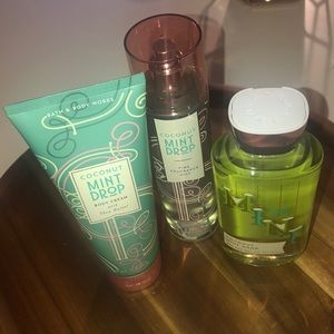 Bath and Body Works Coconut Ming Drop Set